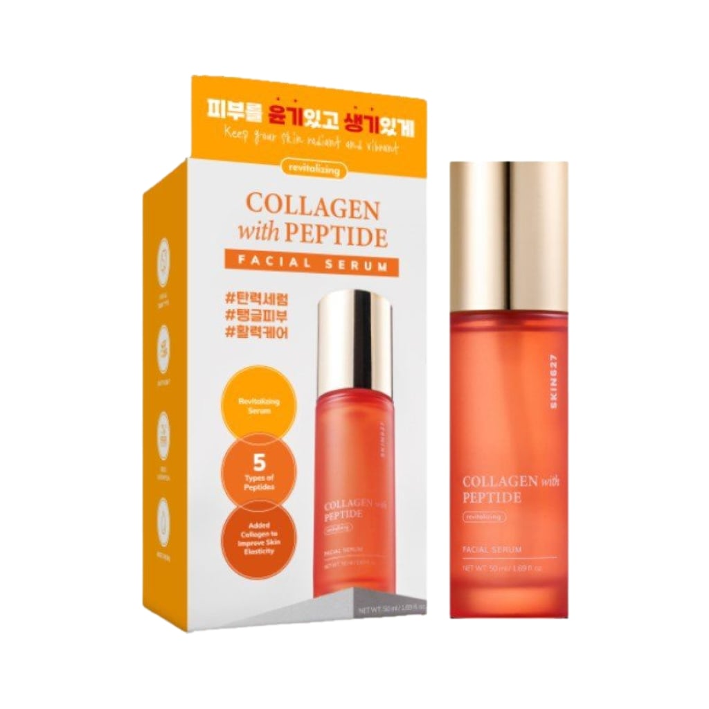 SKIN627 gaivinamasis veido serumas su kolagenu ir peptidais, 50ml