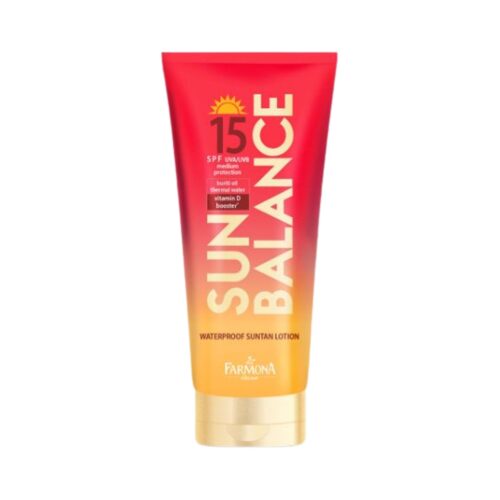 SUN BALANCE įdegio losjonas atsparus vandeniui SPF15, 150ml