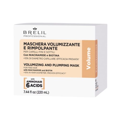 Brelil apimties suteikianti kaukė ploniems plaukams Volumizing and Plumping Mask, 220ml