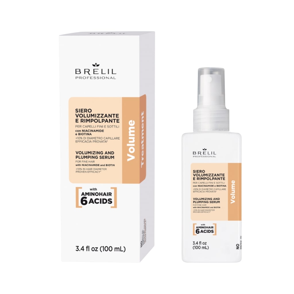 Brelil apimties suteikiantis serumas ploniems plaukams Volumizing and Plumping Serum, 100ml