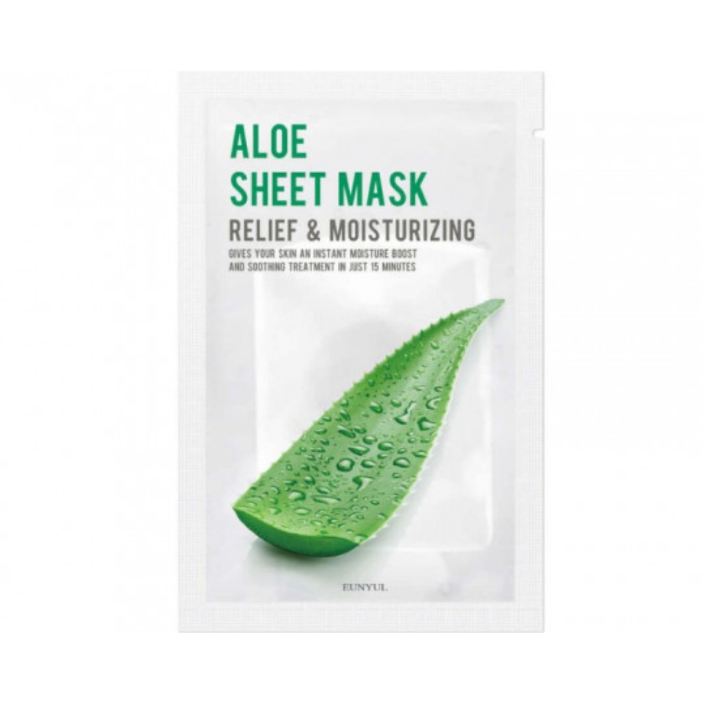 EUNYUL Purity lakštinė veido kaukė drėkinamoji veido kaukė Aloe, 22ml