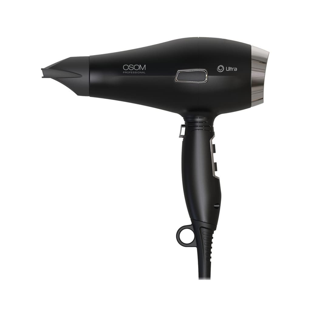 OSOM Professional plaukų džiovintuvas Matte Black Hair Dryer OSOM6612BLDCHD, matinis, juodos spalvos, elektroninis variklis, 1935-2300W