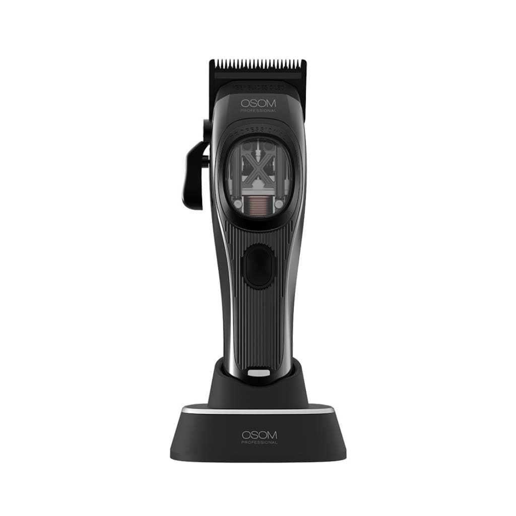 OSOM Professional profesionali plaukų kirpimo mašinėlė PRIME Cordless Hair Clipper OSOMP01GBL, juodos spalvos