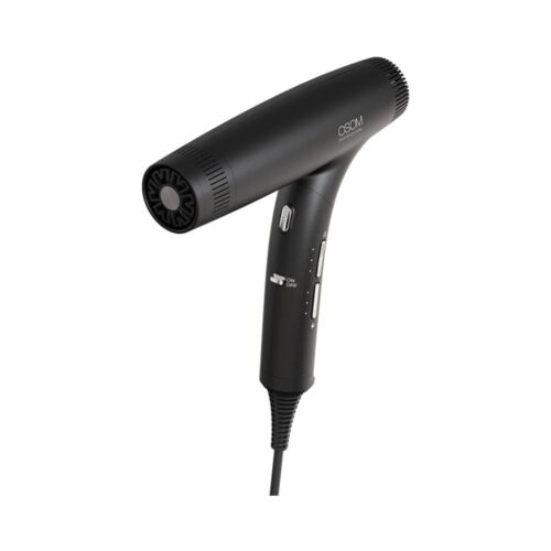Osom Professional plaukų džiovintuvas Black OSOMPD5BL, su jonų technologija, sulankstomas, juodos spalvos