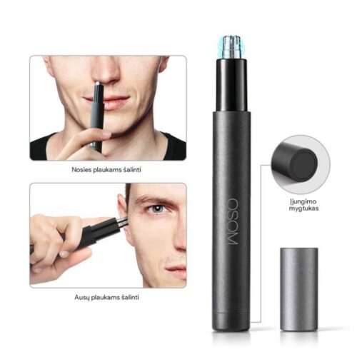 Osom nosies, ausų plaukų trimeris Hair Trimmer OSOMHN1GREY, pilkos spalvos
