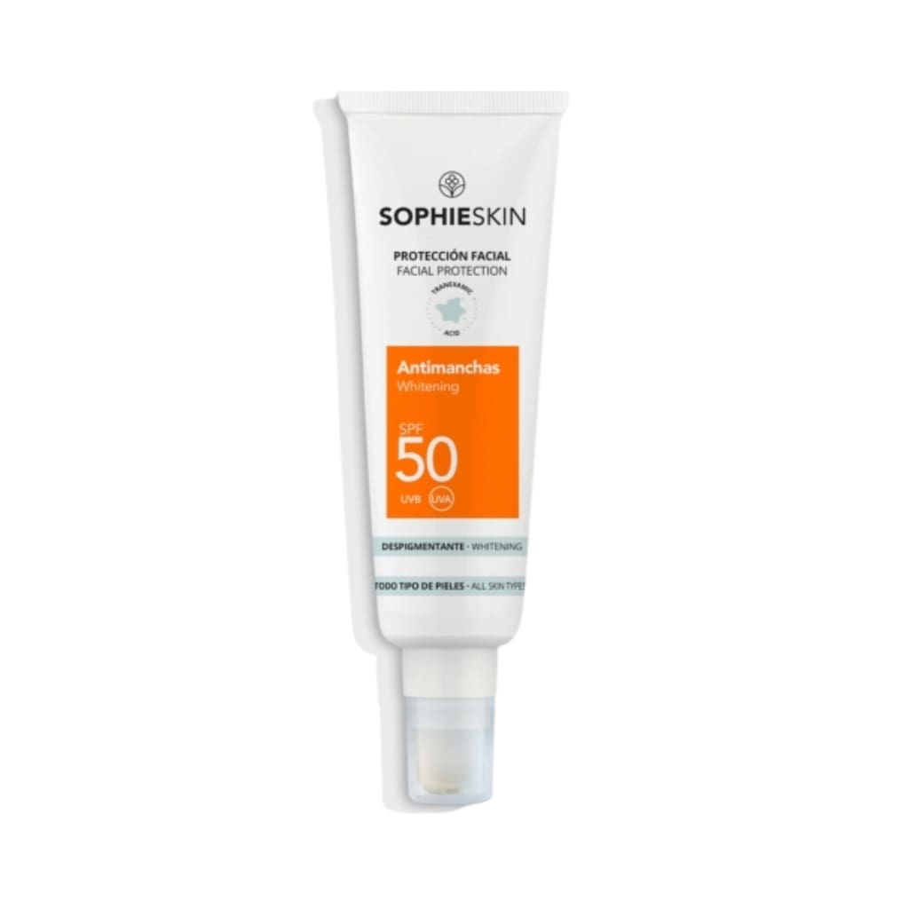 SOPHIE SKIN pigmentines dėmes mažinantis apsauginis veido kremas SPF50, 50ml