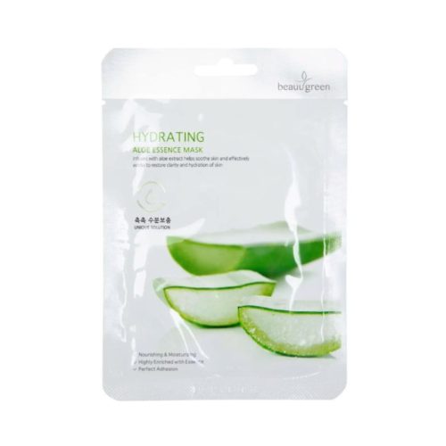 BEAUUGREEN drėkinamoji lakštinė veido kaukė su alaviju, 23g