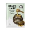 BOM lakštinė veido kaukė raminanti odą Honey and Milk Cicadula Mask, 1vnt.