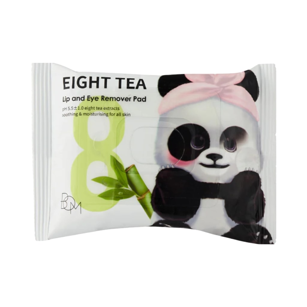 BOM valomieji diskeliai Eight Tea Lip and Eye Remover Pad, 30vnt.