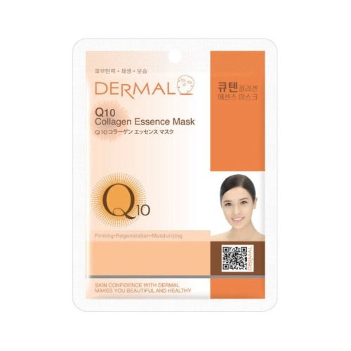 DERMAL lakštinė veido kaukė su kolagenu ir kofermentu Q10, 23g