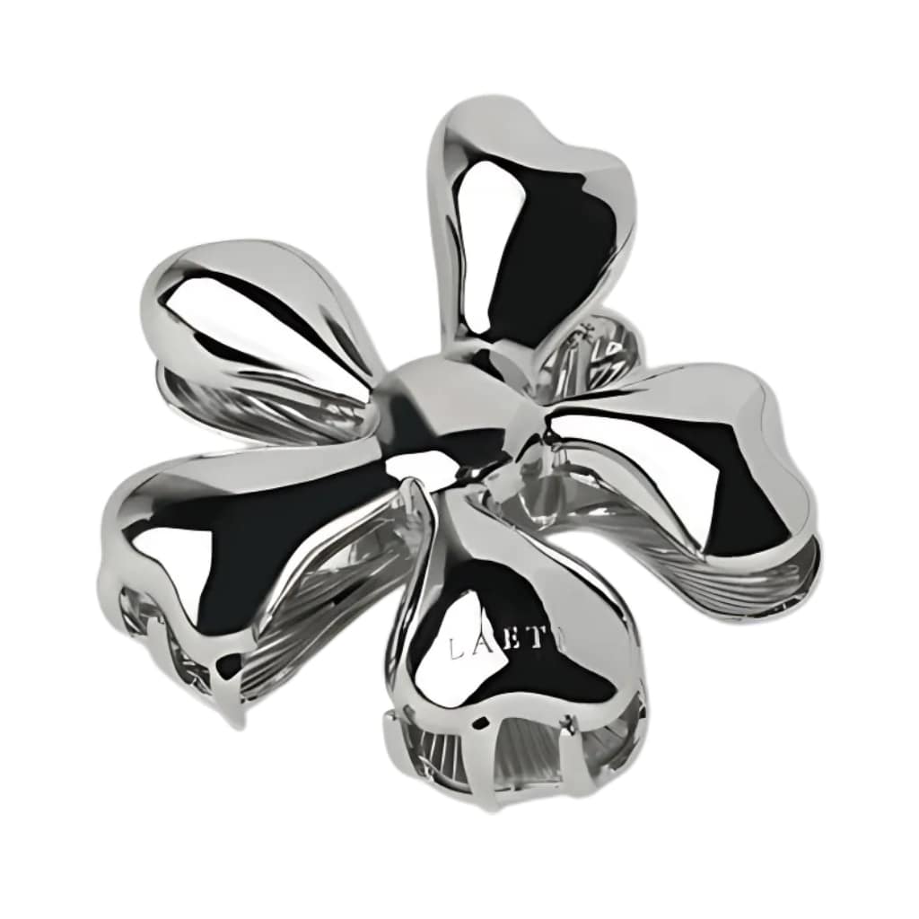 LAETI didelis plaukų segtukas Noemie, sidabro spalvos