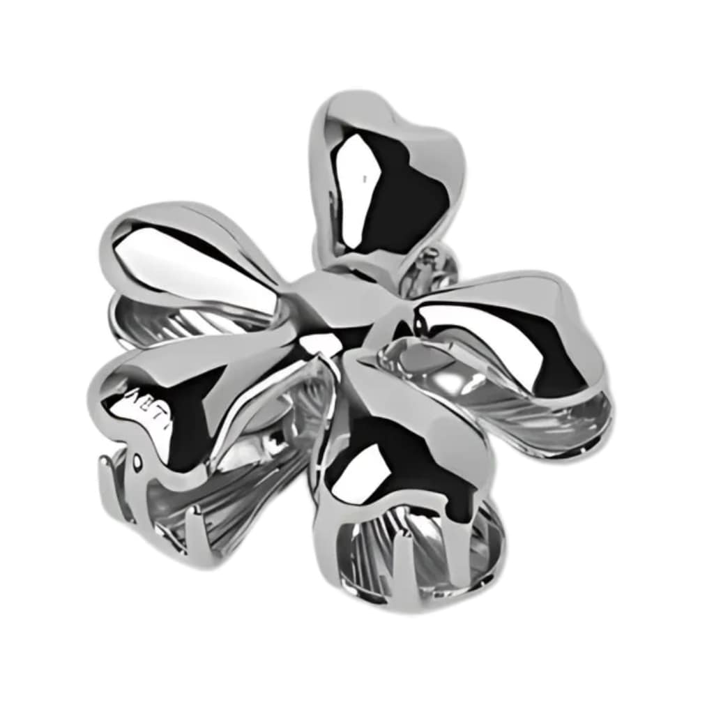 LAETI mažas plaukų segtukas Noemie, sidabro spalvos