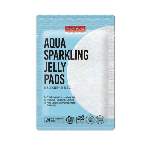PUREDERM drėkinamieji padeliai veidui, 24vnt.