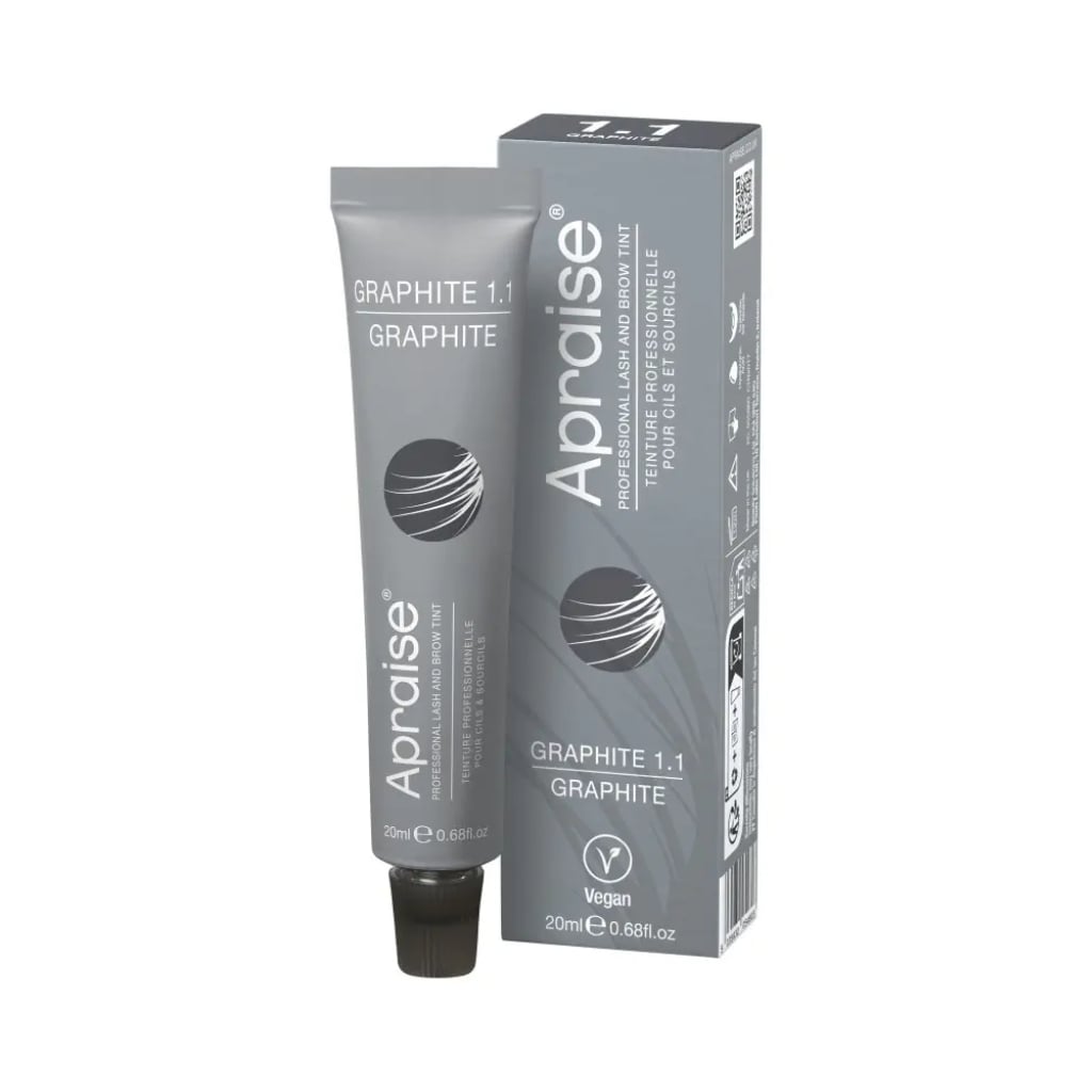 Apraise antakių ir blakstienų dažai Vegan Eyelash and Eyebrow Tint Nr.1.1, grafito spalvos, 20ml