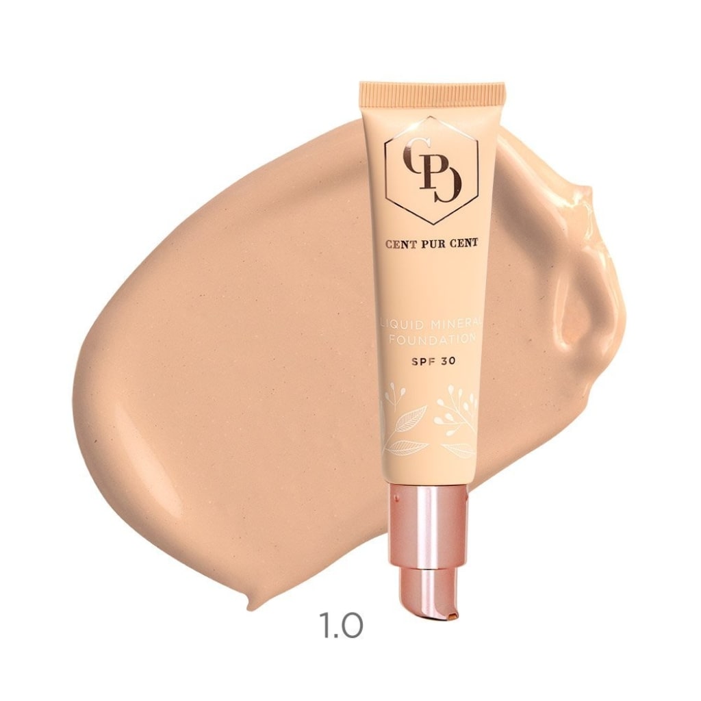 Cent Pur Cent skystas mineralinis makiažo pagrindas SPF30 - 1.0, 30ml