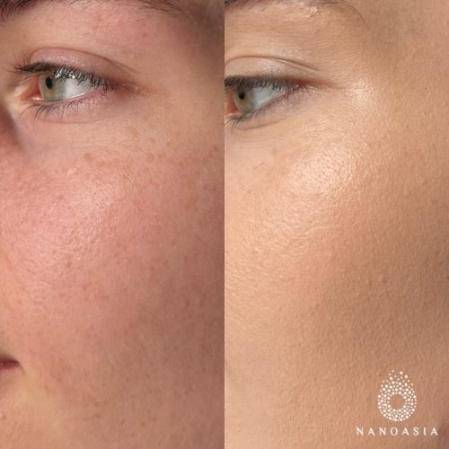 Nanoasia BC tonuojantis kremas-kušonas sausai/mišriai odai SPF50+ BC Cream-Cushion, 15g