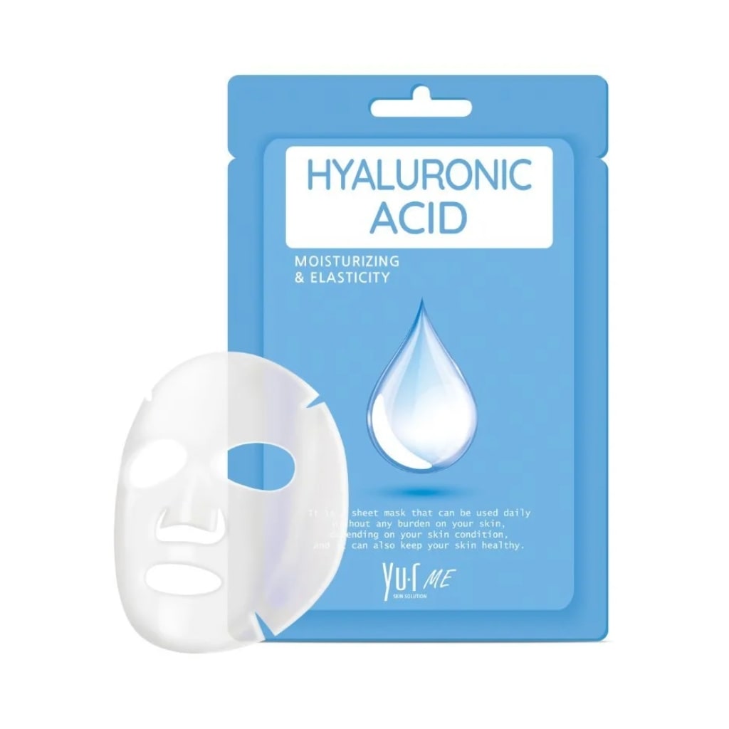 YU.R Me lakštinė veido kaukė su hialurono rūgštimi Hyaluronic Sheet Mask, 1vnt.