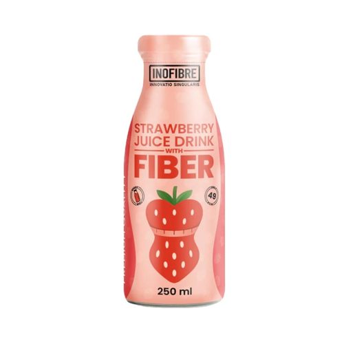 Inofibre skaidulų gėrimas - braškių skonio, 250ml