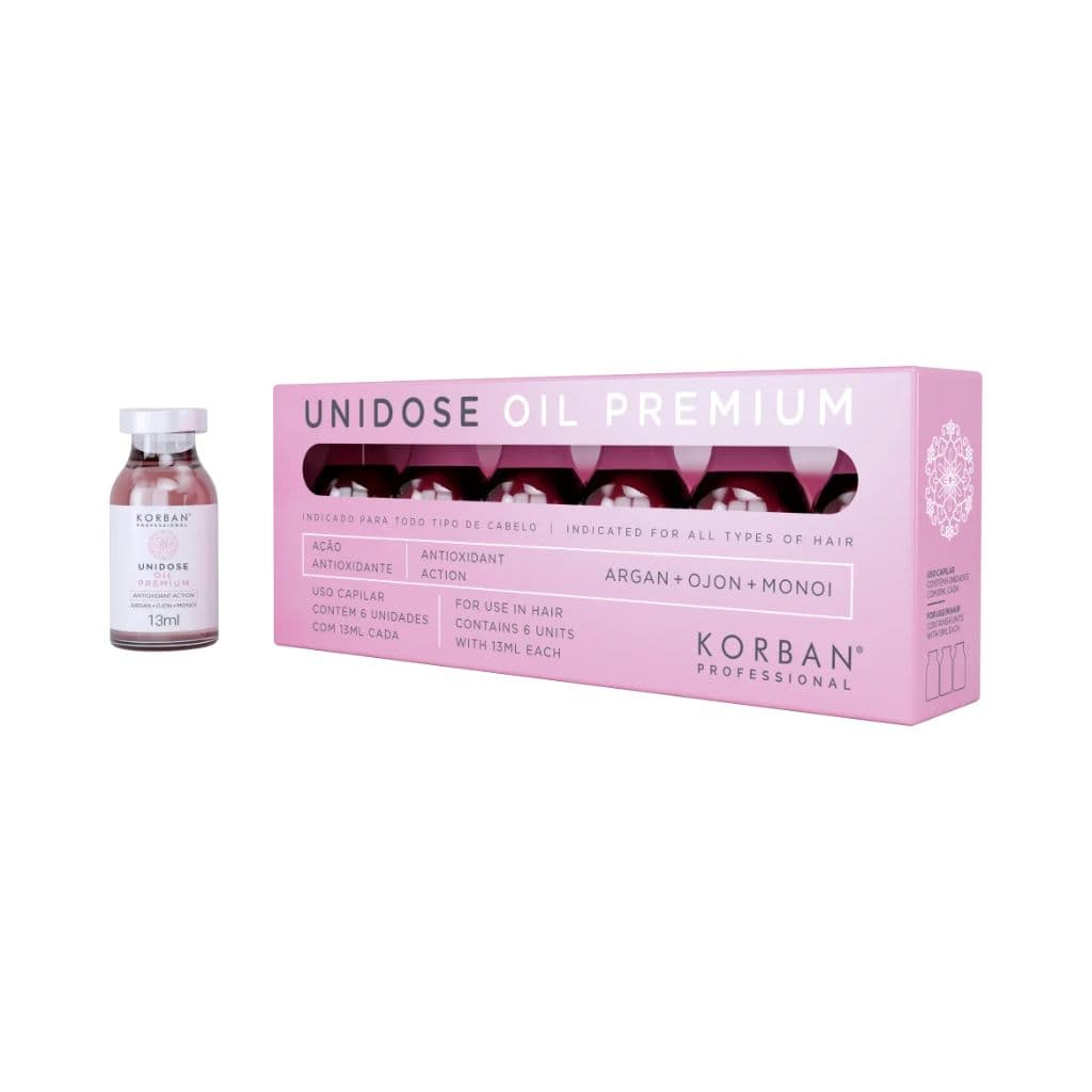 Korban greito poveikio plaukų atstatymo procedūra Unidose Oil Premium, 6x13ml