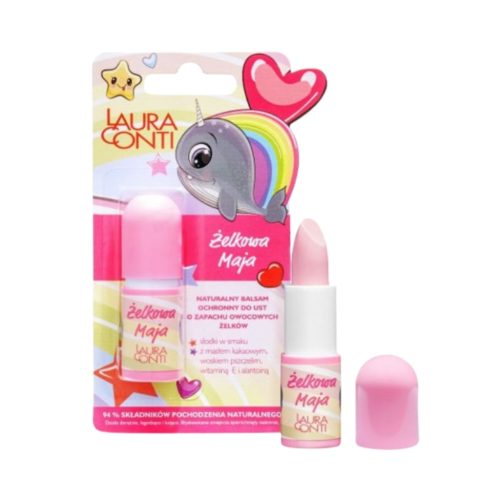 LAURA CONTI lūpų balzamas vaikams Maya - vaisių aromato, 3,8g