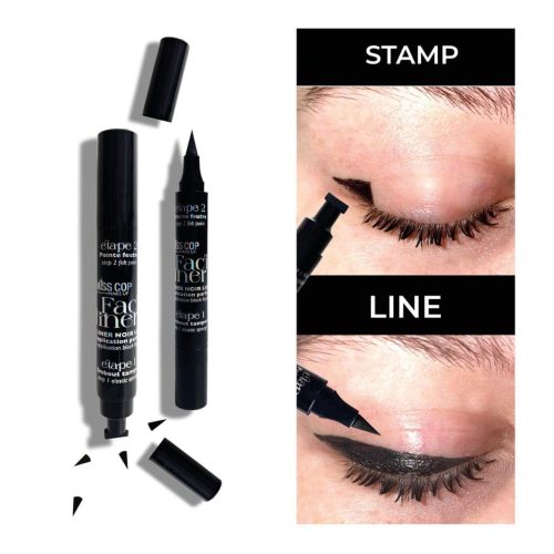 Miss Cop skystas akių pravedimas EYELINER LIQUIDE 2EN1 - 01 Noir