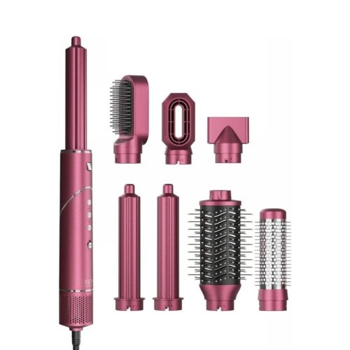 OSOM Professional plaukų džiovintuvas-formuotuvas AXEL Multi Styler OSOMPAXELPL, slyvinės spalvos, 7 antgaliai, 1200W1