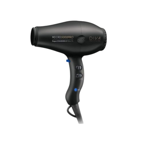 Diva Pro Styling plaukų džiovintuvas Micro 5000 Pro, Black