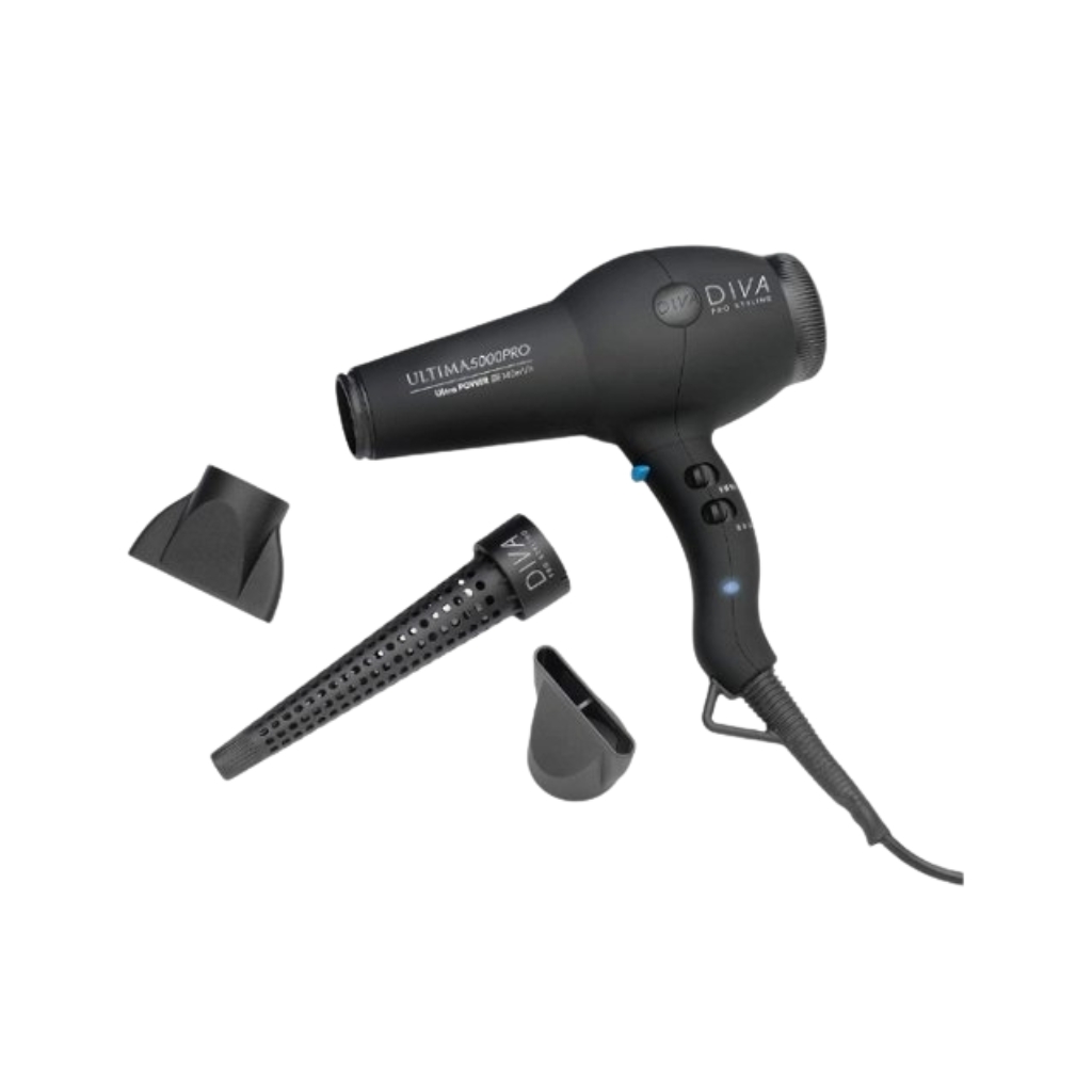 Diva Pro Styling plaukų džiovintuvas Ultima 5000 Pro, Black