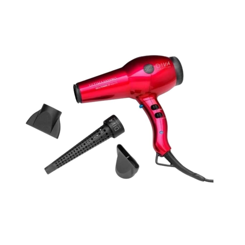 Diva Pro Styling plaukų džiovintuvas Ultima 5000 Pro, Red
