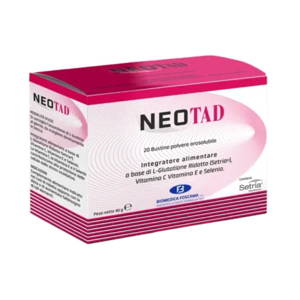 NEOTAD Setria® glutationo milteliai su vitaminu C, E ir selenu, 20x2g