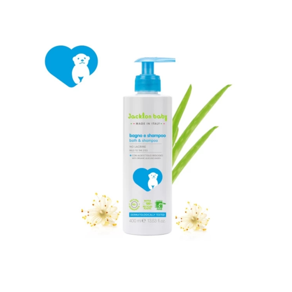 JACKLON BABY prausiklis ir šampūnas BATH&SHAMPOO, 400ml