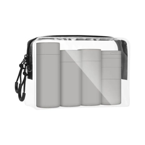 OSOM Kelioniniai buteliukai Travel Bottle Set OSOM25129GREY, pilkos spalvos