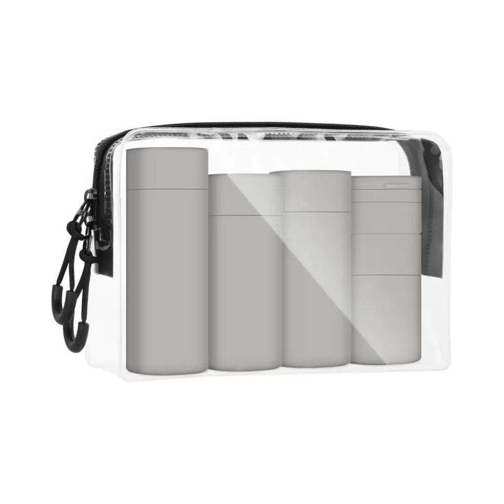 OSOM Kelioniniai buteliukai Travel Bottle Set OSOM25129GREY, pilkos spalvos