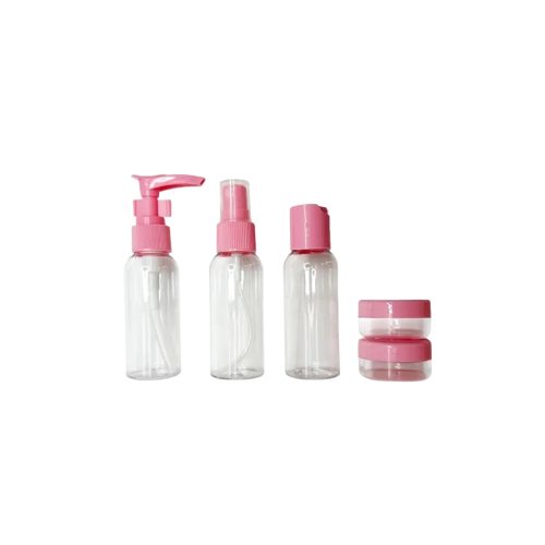 OSOM Kelioniniai buteliukai Travel Bottle Set OSOM25210PINK, rožinės spalvos