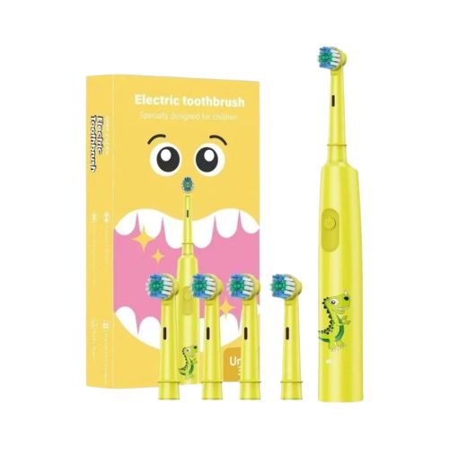 Vaikiškas elektrinis dantų šepetėlis OSOM Oral Care Kids Electric Toothbrush SC2002YELLOW, geltonos spalvos