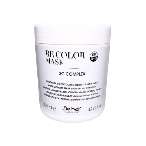 Be hair BE COLOR itin greito veikimo kaukė dažytiems, pažeistiems plaukams 3C COMPLEX (pH-3.8-4.2), 1000ml
